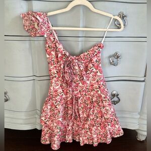 pink floral hello molly dress